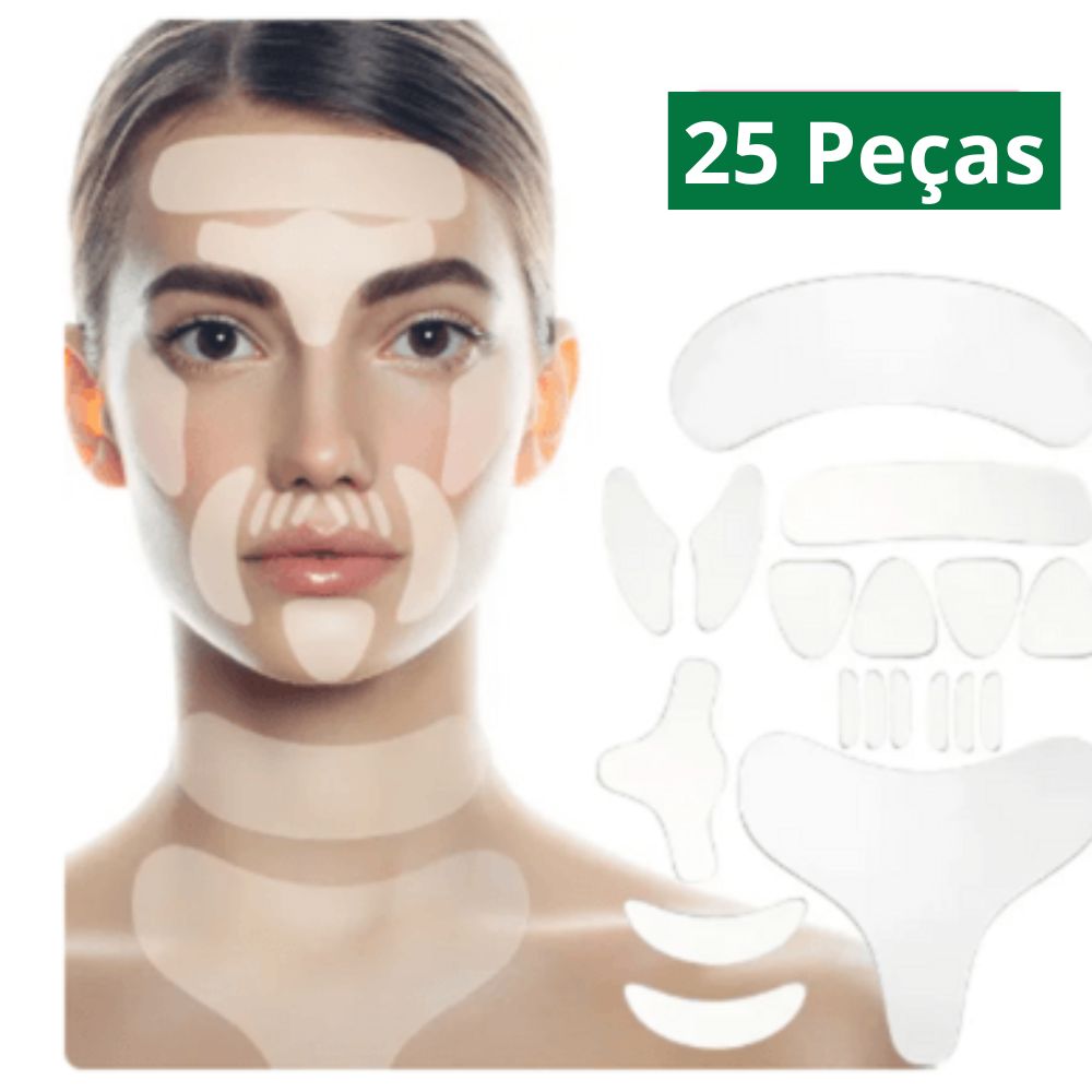 Kit Rejuvene Clean - Adesivos Anti-Rugas das famosas