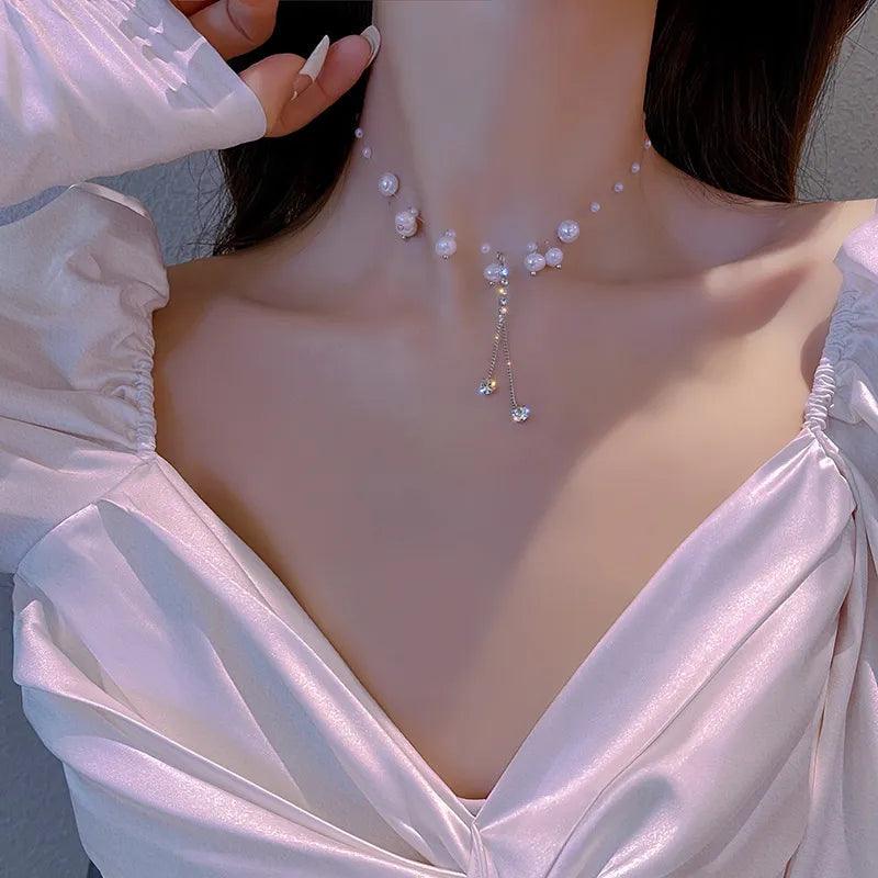 Colar Feminino de Luxo Aço Banhado