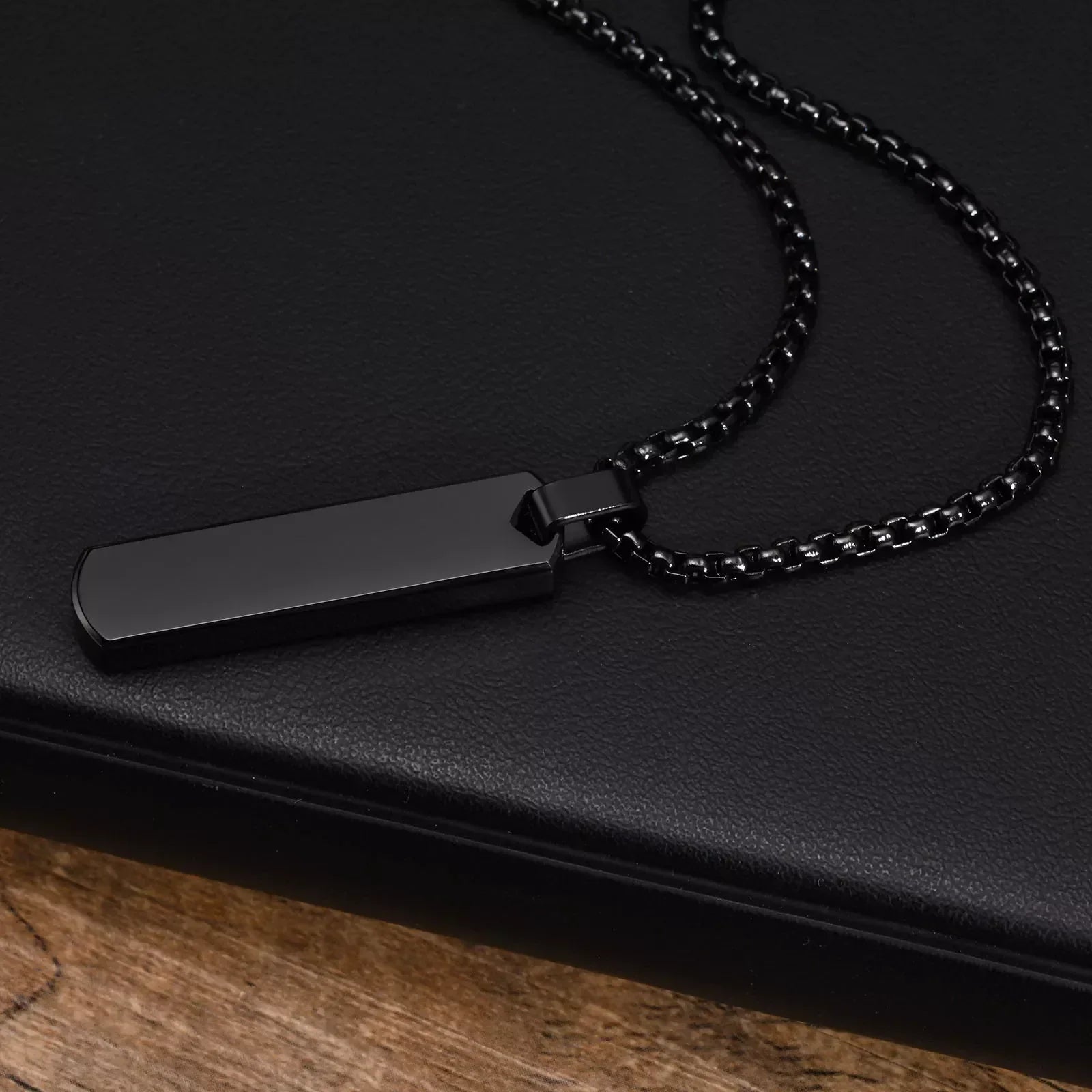 Colar Masculino Tag Personalizada Letra Banhado