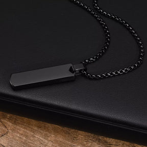 Colar Masculino Tag Personalizada Letra Banhado