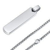 Colar Masculino Tag Personalizada Letra Banhado