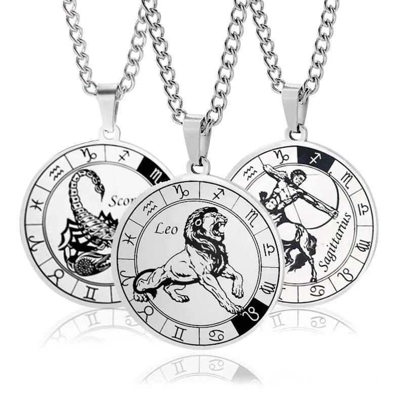 Colar Masculino Signos do Zodíaco Inox